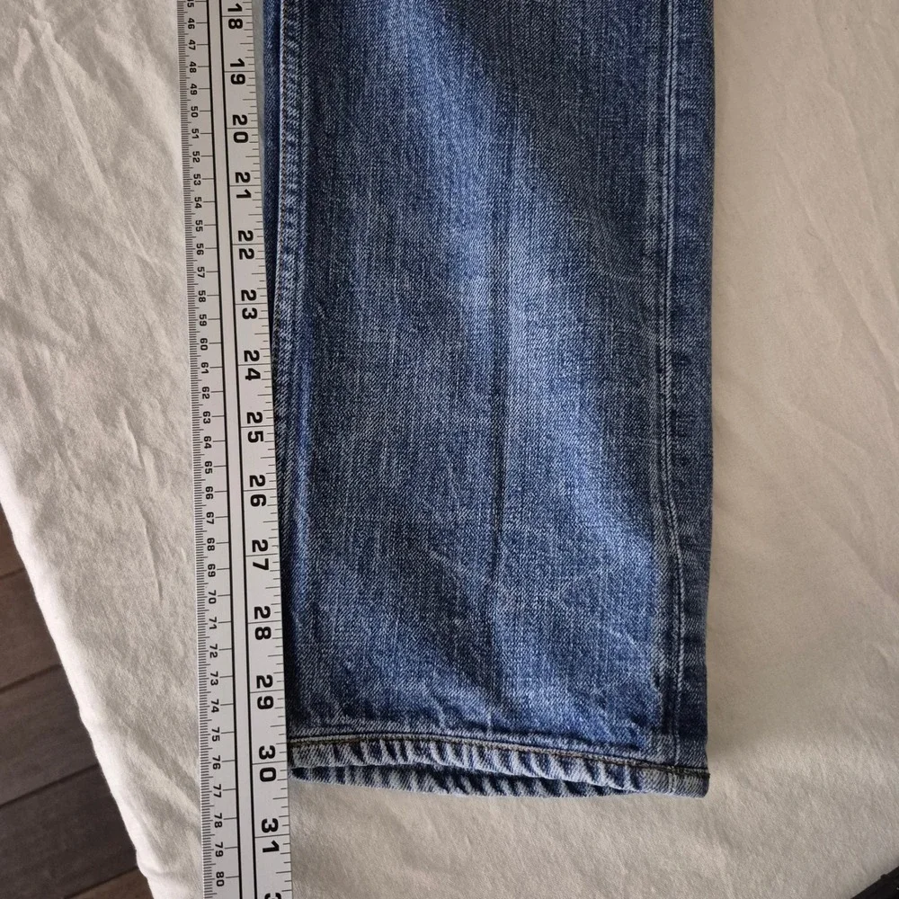 Etro Milano Mens Straight Leg Jeans Blue Denim Button Fly Made in Italy Size 34